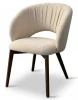 614M06134 Стул ПИОЛА (PIOLA), цвет СВЕТЛО-БЕЖЕВЫЙ CITY-102, букле / ОРЕХ каркас, ®DISAUR M-City 64851