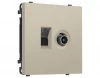 MS352510 Комплект механизма Ethernet RJ-45 и ТВ-розетки оконечной (Кашемир) Ambrella Volt QUANT PRO MS352510