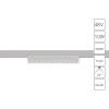 A7288PL-1WH Магнитный трековый линейный светильник LED 48V Arte Lamp Optima A7288PL-1WH