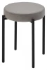 635M06193 Табурет СТЭК штабилируемый цвет B22 Серый, велюр / черный каркас M-City 64757