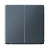 GAL000717S Выключатель двухклавишный (грифель) Systeme Electric GAL000717S