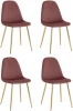 УТ000037316 Стул Валенсия SN велюр пыльно-розовый золотые ножки 4 шт Stool Group (арт.УТ000037316)