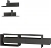 LEV00378 ТВ тумба GARA TV UNIT (Дерево/Темно-серый) LEVE
