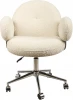DR-1252-A-OFcasa.1 Кресло офисное Клауд-2 DR-1252-A-OF, 65х63х89, ткань букле белый/серебро IST-CASA