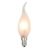 HCL-42/FR/E14 flame Лампочка галогенная свеча на ветру прозрачная E14 42W Uniel HCL-42/FR/E14 flame