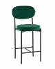 УТ000043058 Стул Бриф Original N полубарный велюр зеленый Stool Group УТ000043058