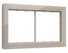 SF350382 Рамка на 2 поста (серо-бежевый стекло закаленное натуральное) Ambrella Volt SIGMA SF350382