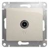 GSL000992 ТВ-розетка проходная (молочный) Systeme Electric GSL000992