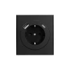 KR-78-0704-5 Розетка 1-ая с/з с/у з/ш 16А с USB A+C быстрой зарядки 5В/3А антрацит Kranz Strong KR-78-0704-5