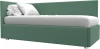 123642L Кровать Лига-039 левая (Зеленый/Рогожка) Лига Диванов арт.123642L