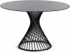 19437 Кухонный стол Tetchair BERTOIA (Металл,Стекло/Черный)
