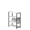 254H010W39005 Стеллаж металлический средний Everprof EVO (ЭВО) 830х385x1120 Белый/Черный 254H010W39005