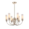 SL1402.253.06 Потолочная люстра на штанге ST Luce Элегра SL1402.253.06 Золото/Белый, Прозрачный E14*6 40W