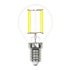 LED-G45-6W/4000K/E14/CL/SLF Лампочка светодиодная филаментная Volpe LED-G45-SLF LED-G45-6W/4000K/E14/CL/SLF