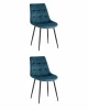 УТ000039331 Стул Флекс New велюр сине-зеленый 2 шт. Stool Group арт.УТ000039331