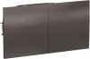 ATN000628 Розетка встраиваемая двойная с заземлением и крышкой (мокко) Systeme Electric AtlasDesign ATN000628