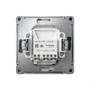 GAL000753S Выключатель двухклавишный с подсветкой (грифель) Systeme Electric GAL000753S