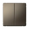 GAL000665S Переключатель двухклавишный (мокко) Systeme Electric GAL000665S