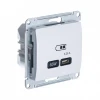 GSL000127 Розетка с быстрой зарядкой USB Type-C 65Вт (белый) Systeme Electric Glossa GSL000127