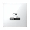 GAL000127 Розетка с быстрой зарядкой USB Type-C 65Вт (белый) Systeme Electric GAL000127