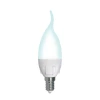 LED-CW37 7W/4000K/E14/FR/DIM PLP01WH картон Лампочка светодиодная свеча на ветру белая E14 7W 4000K Uniel LED-CW37 7W/4000K/E14/FR/DIM PLP01WH
