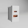 W1272701 Модульная розетка USB тип A+C 45*22,5 (белый) Werkel W1272701 (a072528)