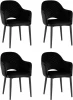 УТ000037389 Стул Венера диамант велюр черный 4 шт Stool Group арт.УТ000037389