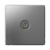 GAL000992 ТВ-розетка проходная (сталь) Systeme Electric GAL000992