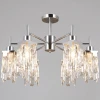 IL3601-6CSQ-26 CR DS Потолочная люстра хрустальная на штанге ILLUMICO IL3601-6CSQ-26 CR DS