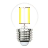 LED-G45-4W/4000K/E27/CL/SLF Лампочка светодиодная филаментная Volpe LED-G45-SLF LED-G45-4W/4000K/E27/CL/SLF