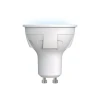 LED-JCDR 6W/NW/GU10/FR PLP01WH картон Лампочка светодиодная полусфера белая GU10 6W 4000K Uniel LED-JCDR 6W/NW/GU10/FR PLP01WH