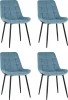 УТ000035430 Стул Флекс велюр пыльно-голубой 4 шт. Stool Group арт.УТ000035430