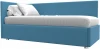 123643L Кровать Лига-039 левая (Голубой/Рогожка) Лига Диванов арт.123643L