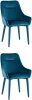 УТ000037416 Стул Диана велюр сине-зеленый ножки велюр 2 шт Stool Group (арт.УТ000037416)