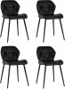УТ000038148 Стул Эдвин экокожа черный 4 шт Stool Group арт.УТ000038148