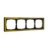 GAL312404 Рамка на 4 поста (золото) Systeme Electric GAL312404