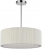 8110/5 Потолочная люстра на штанге Lumion Zigrisa 8110/5 хром/белый, металл/текстиль E14 5*40W 220V (круглые)