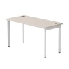 254S003GU9003 Стол прямой Everprof EVO (ЭВО) на металлокаркасе 1380х670х755 мм опоры 45гр Кашемир/Белый 254S003GU9003