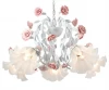 Fiori di rose 111.5 Подвесная люстра Lucia Tucci Fiori Di Rose 111.5 (220V, муранское стекло, на цепи, цветы, ветки, розы)