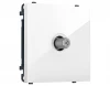 MS113050 Комплект механизма ТВ-розетки SAT (Белый глянец) Ambrella Volt QUANT PRO MS113050