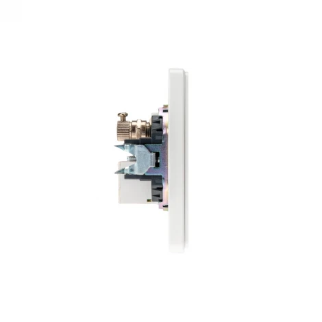 Розетка компьютерная RJ45 кат6 + TV с/у перламутр Kranz Round KR-78-0722-1