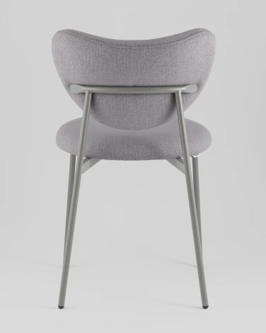 Стул Rina велюр серый каркас серый Stool Group УТ000042341