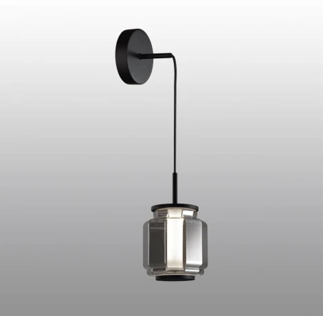 Подвесной светильник Odeon Light Jam 5408/5L черный/дымчатый/металл/стекло/акрил LED 5W 3000K 304Лм (220V, на проводе, круглые)