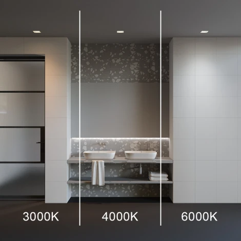 Встраиваемый светильник 12W Maytoni Okno DL056-12W3-4-6K-W (LED, 220V, круглые, IP44)