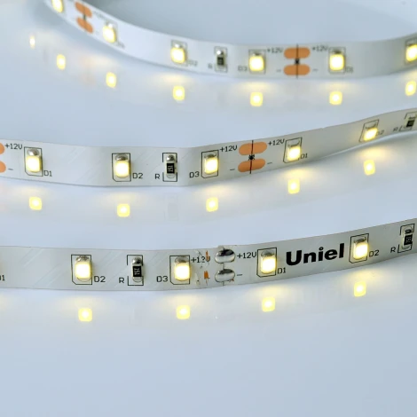 Светодиодная лента Uniel ULS-M11-2835-60LED/m-8mm-IP20-DC12V-4,8W/m-5M-4000K PROFI катушка в герметичной упаковке