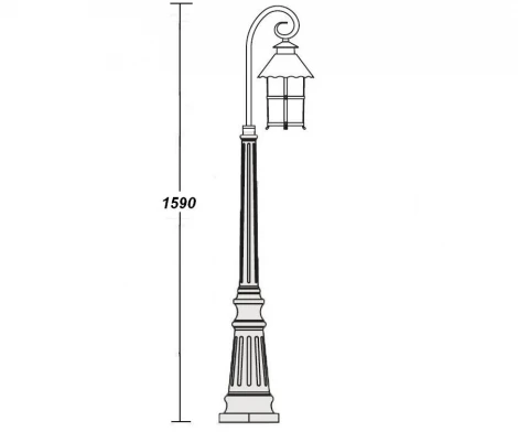 Наземный фонарь Oasis Light Caior L 81511/18