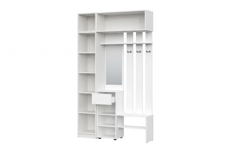 Прихожая Бали, Белый. Комплект 14 Арника 00-00287644