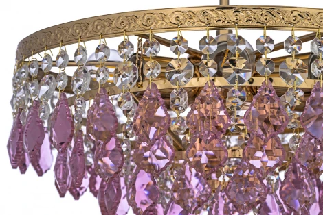 Потолочная люстра на штанге хрустальная Arti Lampadari Castellana Gold Castellana E 1.3.38.603 G (220V)