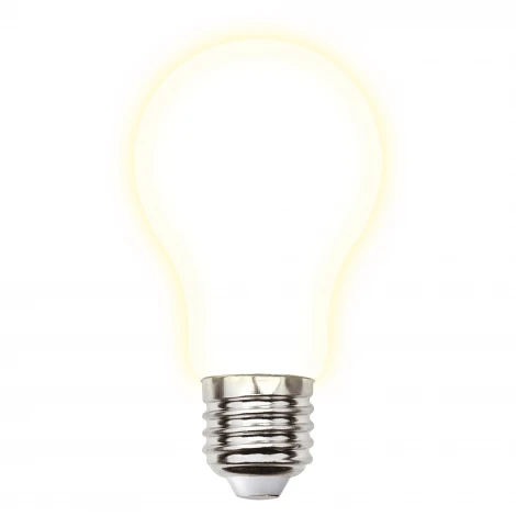 Лампочка светодиодная шар белая E27 7W 3000K Uniel LED-A60-7W/3000K/E27/FR GLH01WH