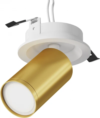 Встраиваемый светильник FOCUS S GU10 1x10Вт Maytoni Technical C048CL-U-1WMG (220V, круглые)